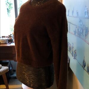 Hollister Rich Brown Crew Neck Sweater